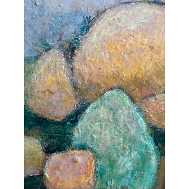 "Is It Even Real" Original Mixed-Media Abstract on Panel by Zac Woodiel For Sale - Image 10 of 11