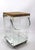 Mid-Century Modern Lucite Chrome and Wood Serving Cart For Sale - Image 3 of 13