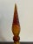 Vintage Italian Empoli Amber Glass Decanter For Sale - Image 10 of 11