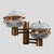 Pair of glass and Metal flying saucers wall lights attributed to Sergio Mazza Possible to get 4 wall lights by creating...