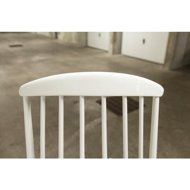 Grandessa Rocking Chair in White Beech attributed to Lena Larsson for Nesto, 1960 For Sale - Image 6 of 18