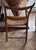 Antique Primitive Bentwood Arm Ladder Back Chair With Original Woven Splint Seat For Sale In New York - Image 6 of 10