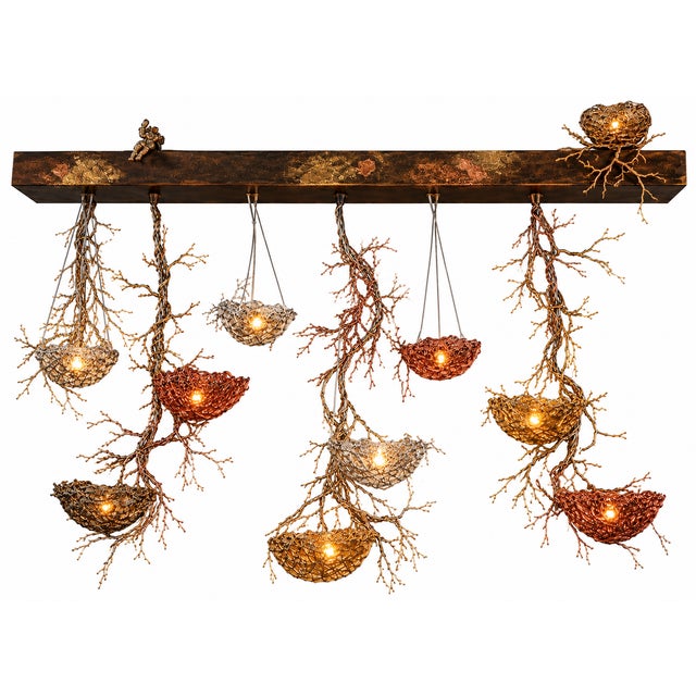 Handcrafted Nest Pendant Light by Frankie Cesare For Sale - Image 6 of 6