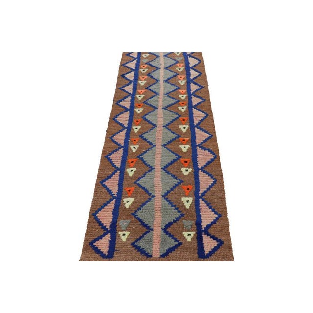 Rug & Kilim Vintage Moroccan Runner With Polychromatic Geometric Patterns, From Rug & Kilim For Sale - Image 4 of 7