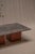 Coffee Table in Fossil Marble and Orange Lacquer, 1970s For Sale - Image 4 of 16