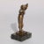 Antique 1910 Figural Bronze Portrait Sculpture of Young Girl For Sale - Image 4 of 8