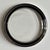 Mid 20th Century Vintage Dorothy Thorpe-Style Clear Glass Coasters With Silver-Toned Metal Rims – Set of Five For Sale - Image 5 of 13