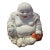 Vintage Chinese Porcelain Laughing Buddha Figurine (Budai) For Sale