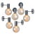 Opal Glass and Chrome Wall Light from Glashütte Limburg, 1970s For Sale - Image 15 of 15