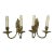 Early 20th Century Neoclassical French Empire Bronze 2 Arm Electrified Wax Candle Wall Sconces - a Pair For Sale