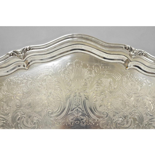 Vintage Reed & Barton Winthrop Shield 1795 E Silver Plated Tea Set - 6 Pc Set For Sale - Image 18 of 18