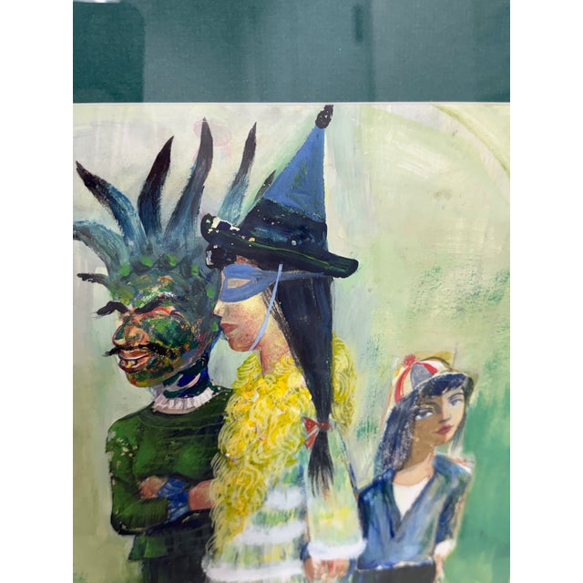 Wood Pedro Lobos Framed Painting, Mid 20th Century For Sale - Image 7 of 12