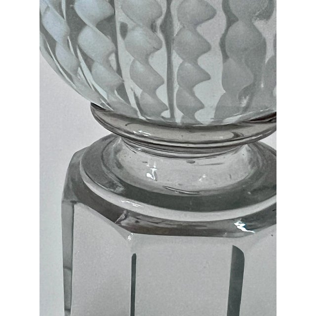 Venini Signed Italian Venini Murano White Ribbon Paperweight For Sale - Image 4 of 10