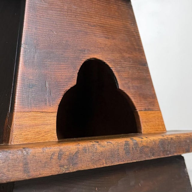 Japanese Minimalist Wooden Fumidai Step Stool, 1910s For Sale - Image 4 of 11