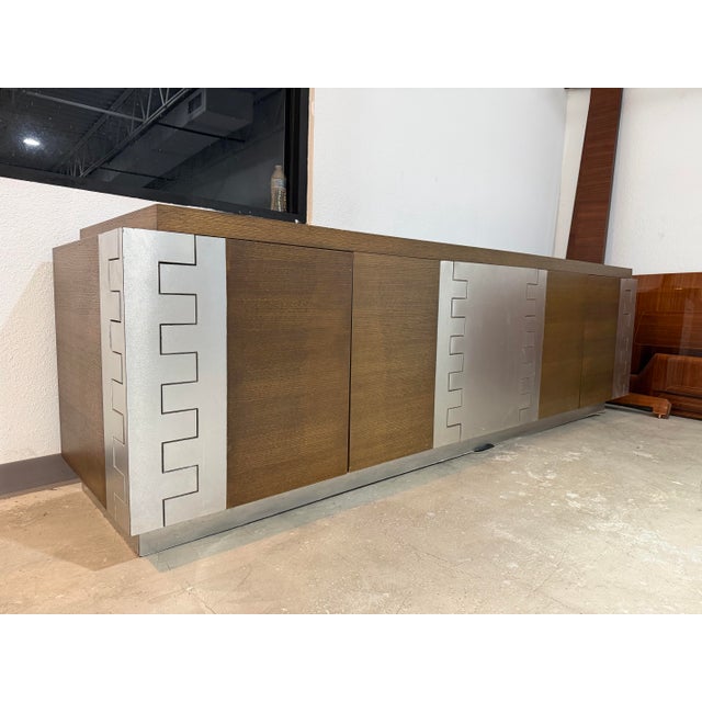 Mid-Century Modern Paul Evans Cityscape Style Credenza by Jamie Herzlinger For Sale - Image 3 of 12