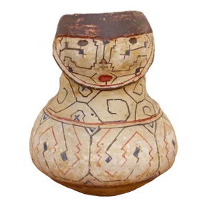 Antique Figural Shipbo Jicara Pot
