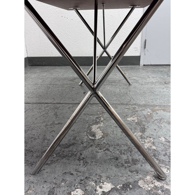 Metal George Nelson for Herman Miller Nelson X-Leg Dining Table/Desk For Sale - Image 7 of 12