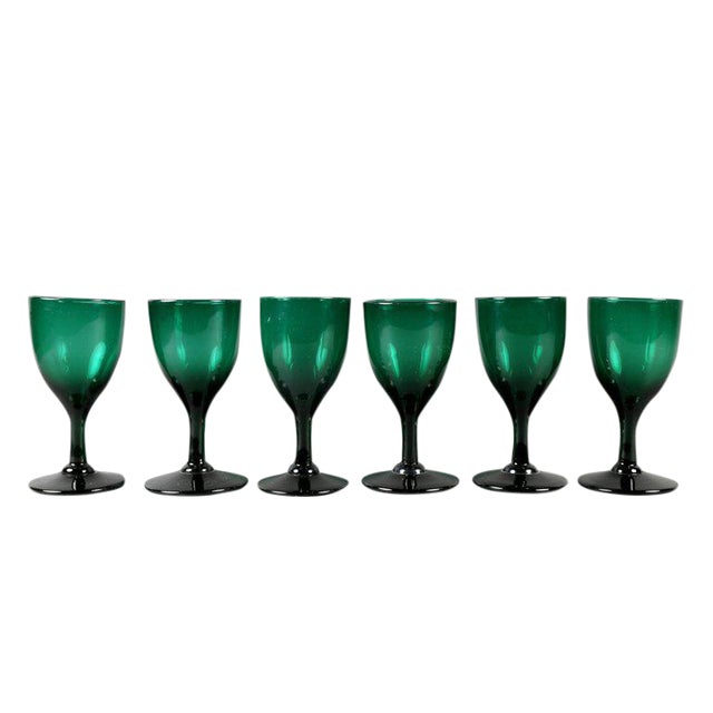 Antique Green Glasses - Collection of 61 For Sale