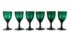 Antique Green Glasses - Collection of 61