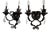 Acanthus Leaf Exterior 3-Arm Sconces - a Pair For Sale