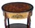 Delicate Oval Parquet Wood Entry Table For Sale - Image 11 of 11