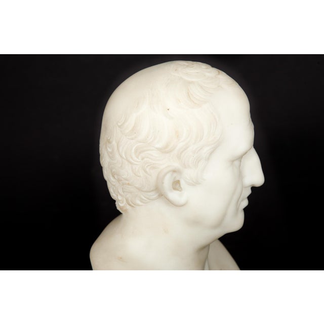 Italian Grand Tour Antique Marble Bust of Marcus Cicero, 19th Century For Sale - Image 10 of 13