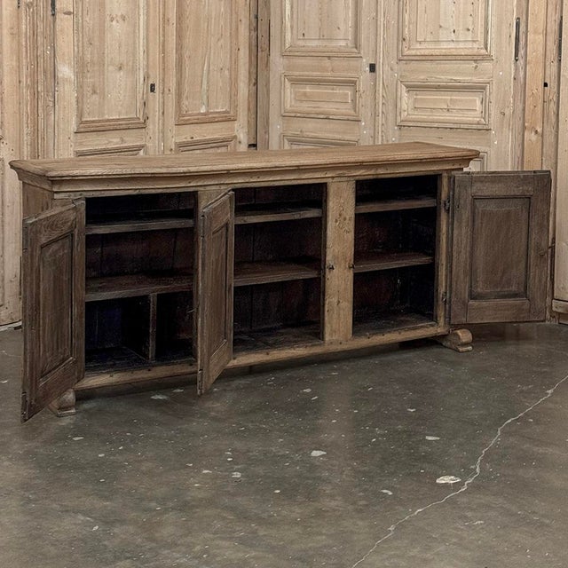 18th Century Dutch Rustic Oak Buffet ~ Credenza With Wrought Iron For Sale - Image 11 of 18