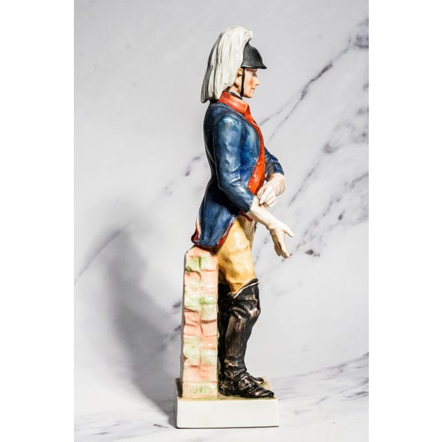 Americana Vintage Virginia Light Dragoons 1776 Porcelain Soldier Figurine Statue American Revolution History Militaria Unform For Sale - Image 9 of 16
