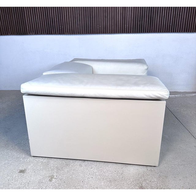 Early Edition Model Brigadier Cubist Leather Armchair by Cini Boeri for Gavina, Italy, 1972 For Sale - Image 10 of 18