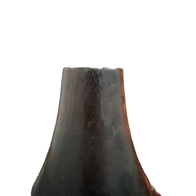 African Carved Wooden Vessel For Sale - Image 4 of 4