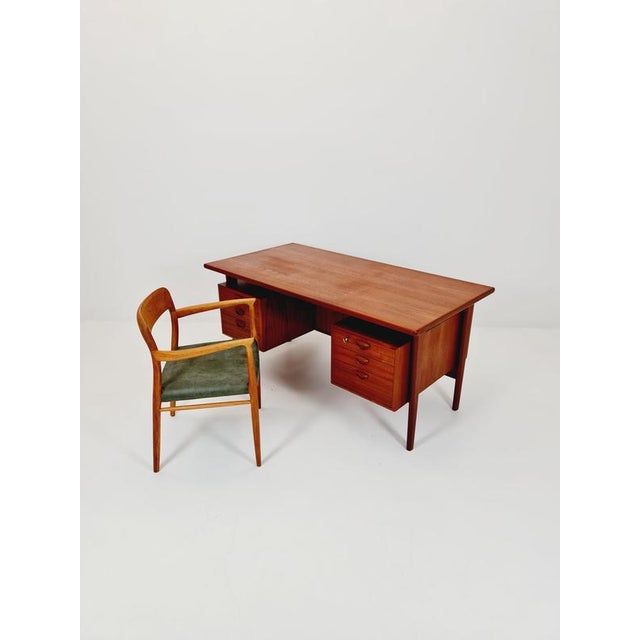 Vintage Danish Teak Desk by Kai Kristiansen for FM Møbler, Denmark, 1960s For Sale - Image 14 of 18
