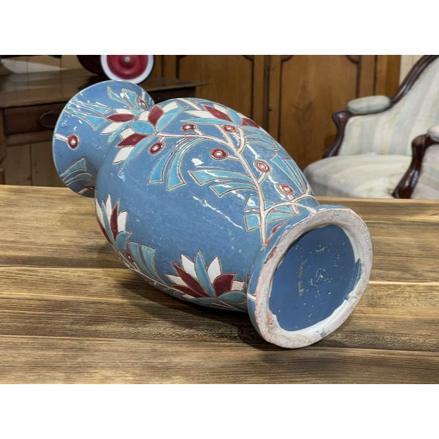 Art Deco Vase in Glazed Earthenware, 1930s For Sale - Image 11 of 16