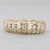 Modern 0.98ctw Diamond Wedding Band 18k Yellow Gold Size 6 Anniversary Ring For Sale - Image 3 of 8