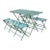 Mid 20th Century Folding Steel Dining Set, 3 Pieces For Sale