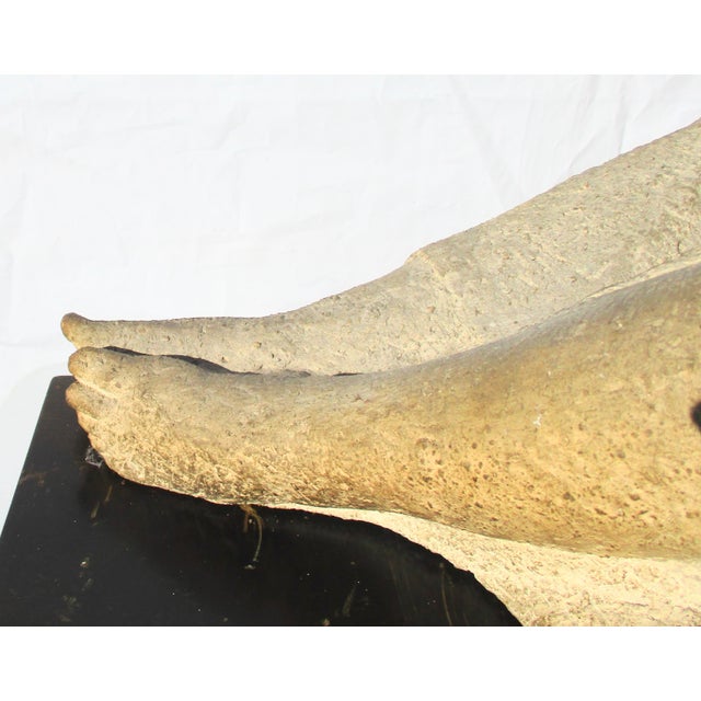 Sculpture Materials Berta Margoulies MCM Concrete Sculpture of Reclining Woman For Sale - Image 7 of 15