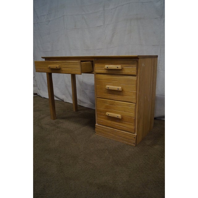 Brandt Ranch Oak Rustic Southwest Style Writing Desk (B) Chairish