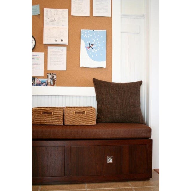 Baxter Bench, Medium Walnut For Sale - Image 4 of 4