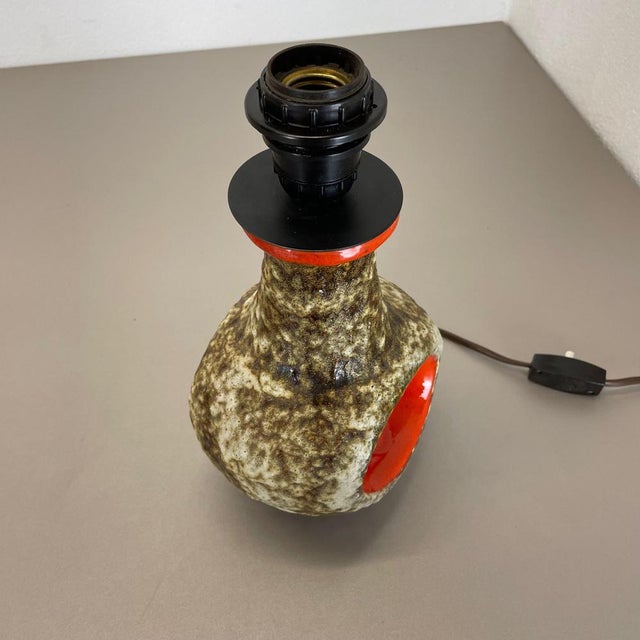 Fat Lava Ceramic Pottery Table Light from Dümler and Breiden, Germany, 1960s For Sale - Image 9 of 14
