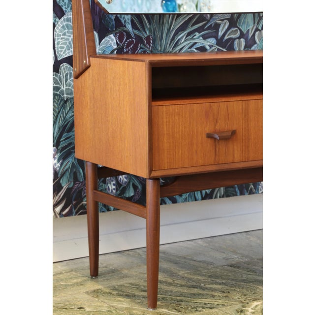 Mid-Century Modern Danish Teak Dressing Table For Sale - Image 3 of 12