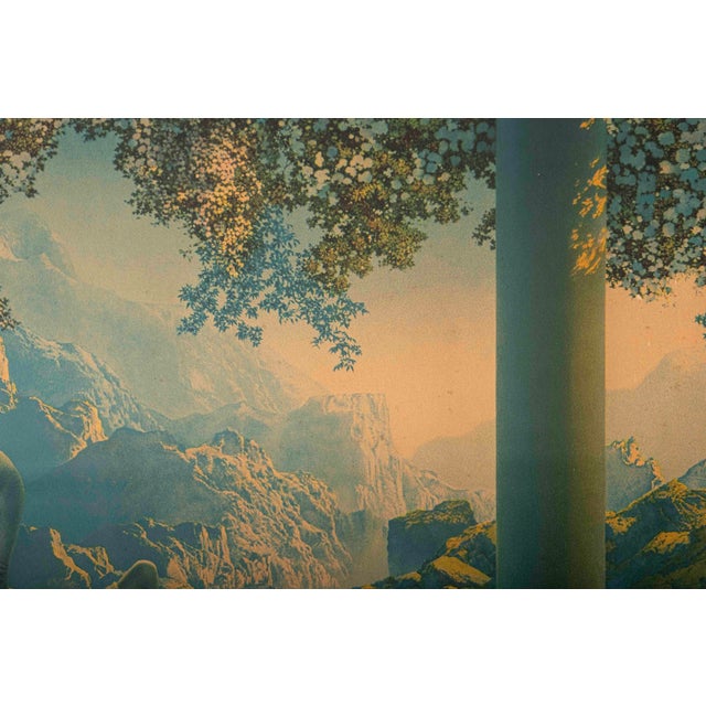 1922 Maxfield Parrish “Daybreak” House of Art Color Lithograph, Period Framed For Sale - Image 4 of 11