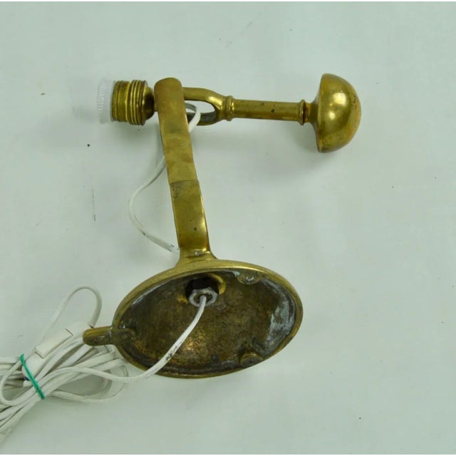 Tilting Bronze Boat Sconce, 1940s For Sale - Image 14 of 16