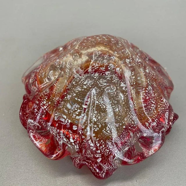 Murano Glass Floral Bowl from Barovier + Toso, Italy, 1970s For Sale - Image 15 of 18