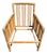 Italian Mid-Century Modern Indian Cane and Bamboo Lounge Chair For Sale