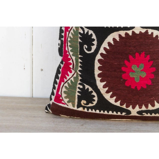 1960s Kasheen Vintage Suzani Pillow For Sale - Image 5 of 11