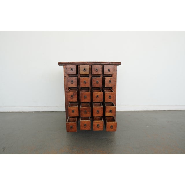Brown Vintage Asian Apothecary Chest For Sale - Image 8 of 18