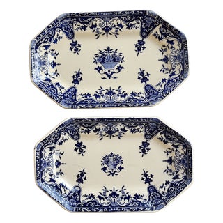 19th Century Iron Ore Raviers with Rouen Pattern from Longchamp, Set of 2 For Sale