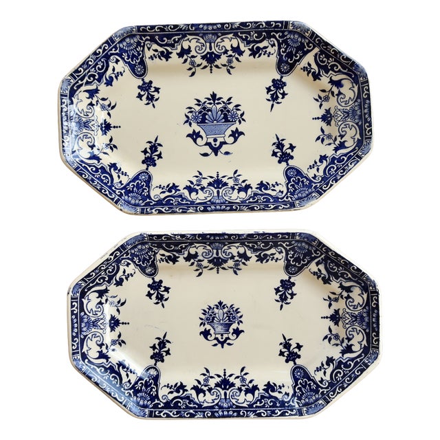 19th Century Iron Ore Raviers with Rouen Pattern from Longchamp, Set of 2 For Sale