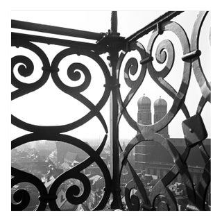 View to Munich Frauenkirche Church with Railing, Germany, 1938 For Sale
