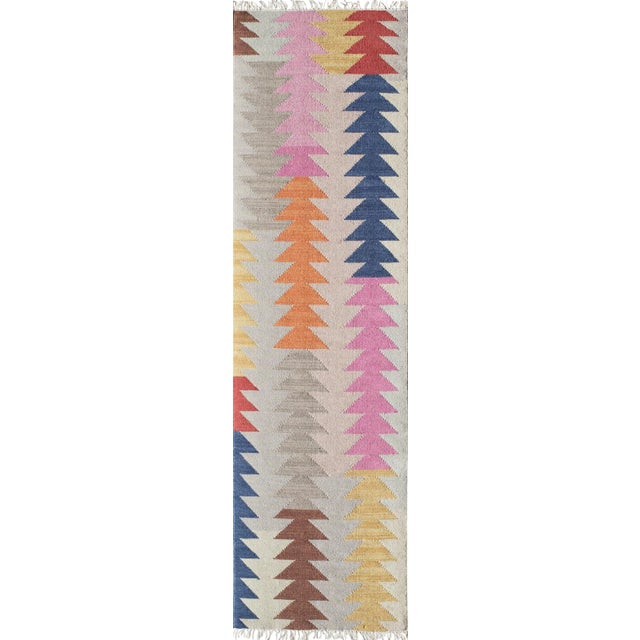 Momeni Caravan Hand Woven Multi Wool Runner - 2'3" X 8' For Sale