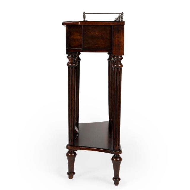 Charleston 1 Drawer Console Table, Dark Brown For Sale - Image 11 of 12